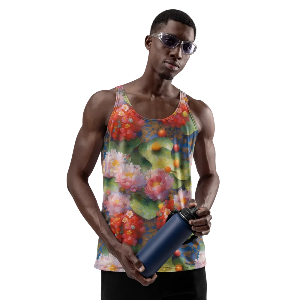 Lotus Royale on Men's Tank Top — Front