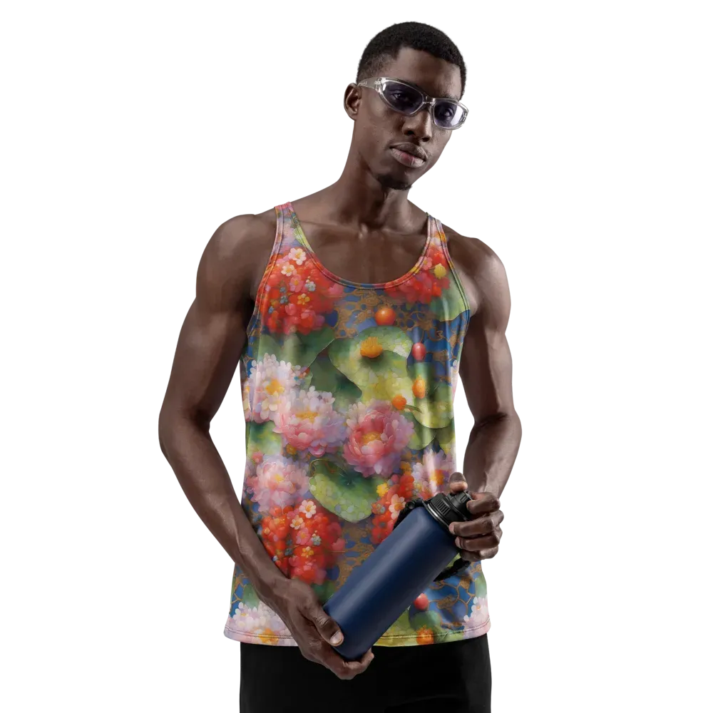 Lotus Royale on Men's Tank Top — Front