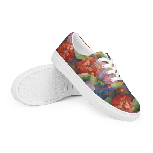 Lotus Royale on a Men's Lace-Up Canvas Shoes