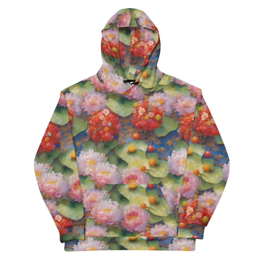 Lotus Royale on Cotton Hoodie — Front