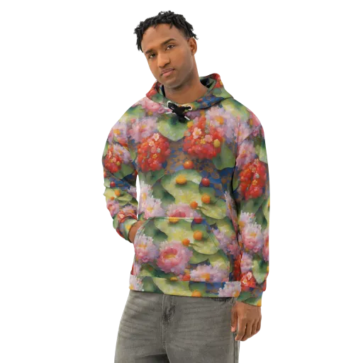 Lotus Royale on a Cotton Hoodie
