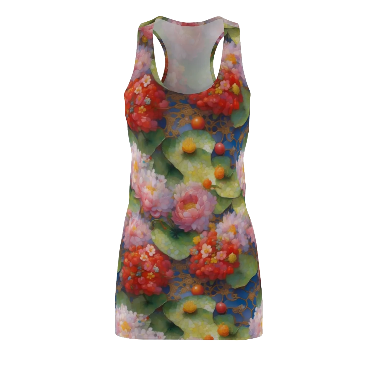 Lotus Royale on Racerback Dress — Front