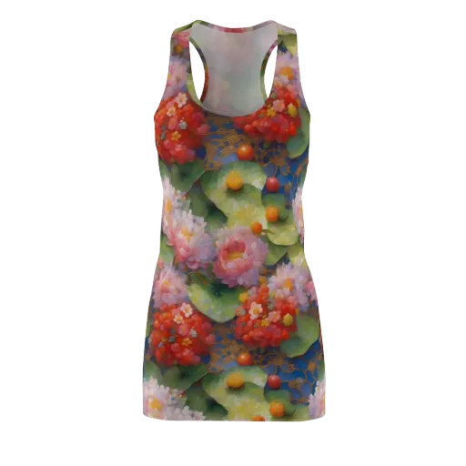 Lotus Royale on a Racerback Dress