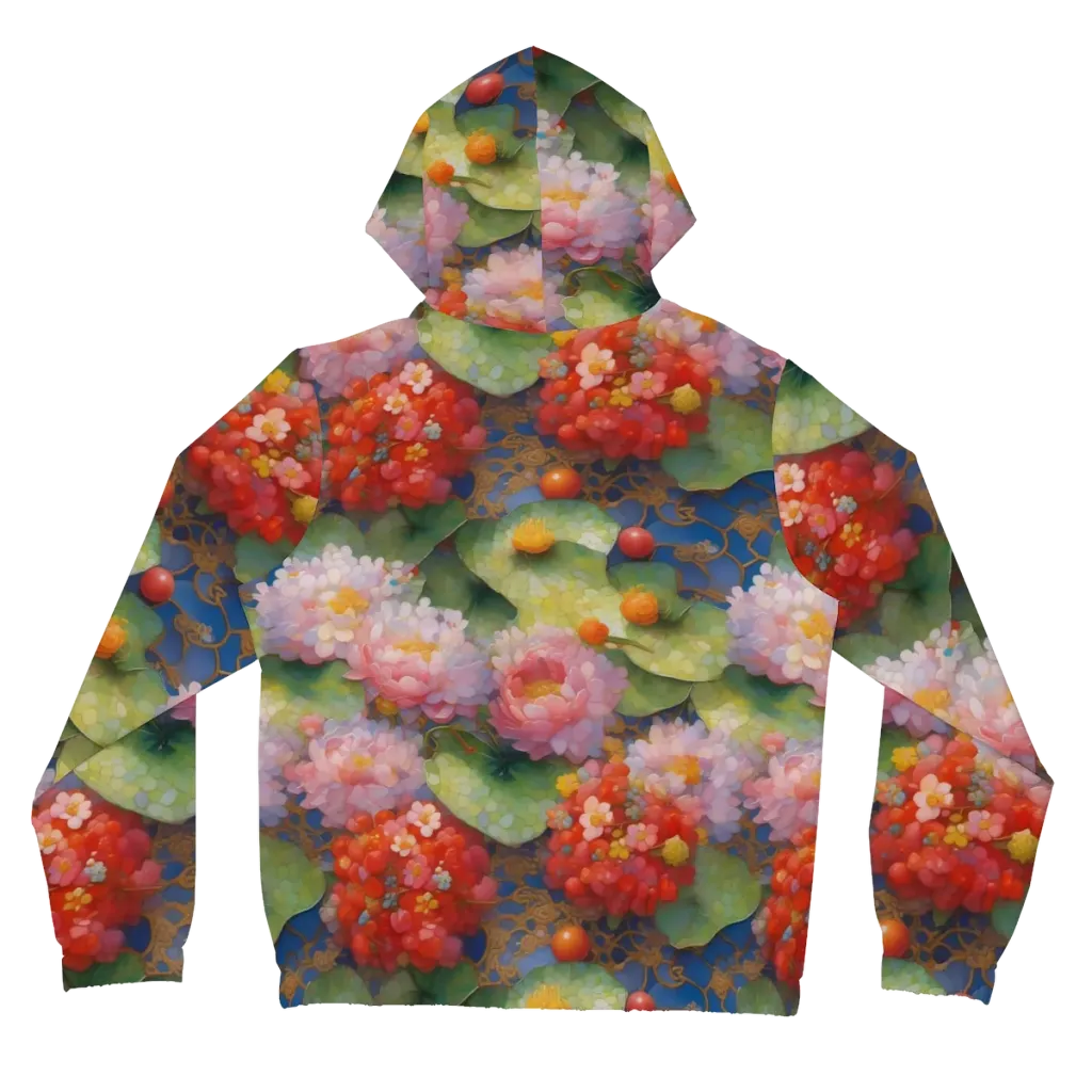 Lotus Royale on Women's Full-Zip Hoodie — Back