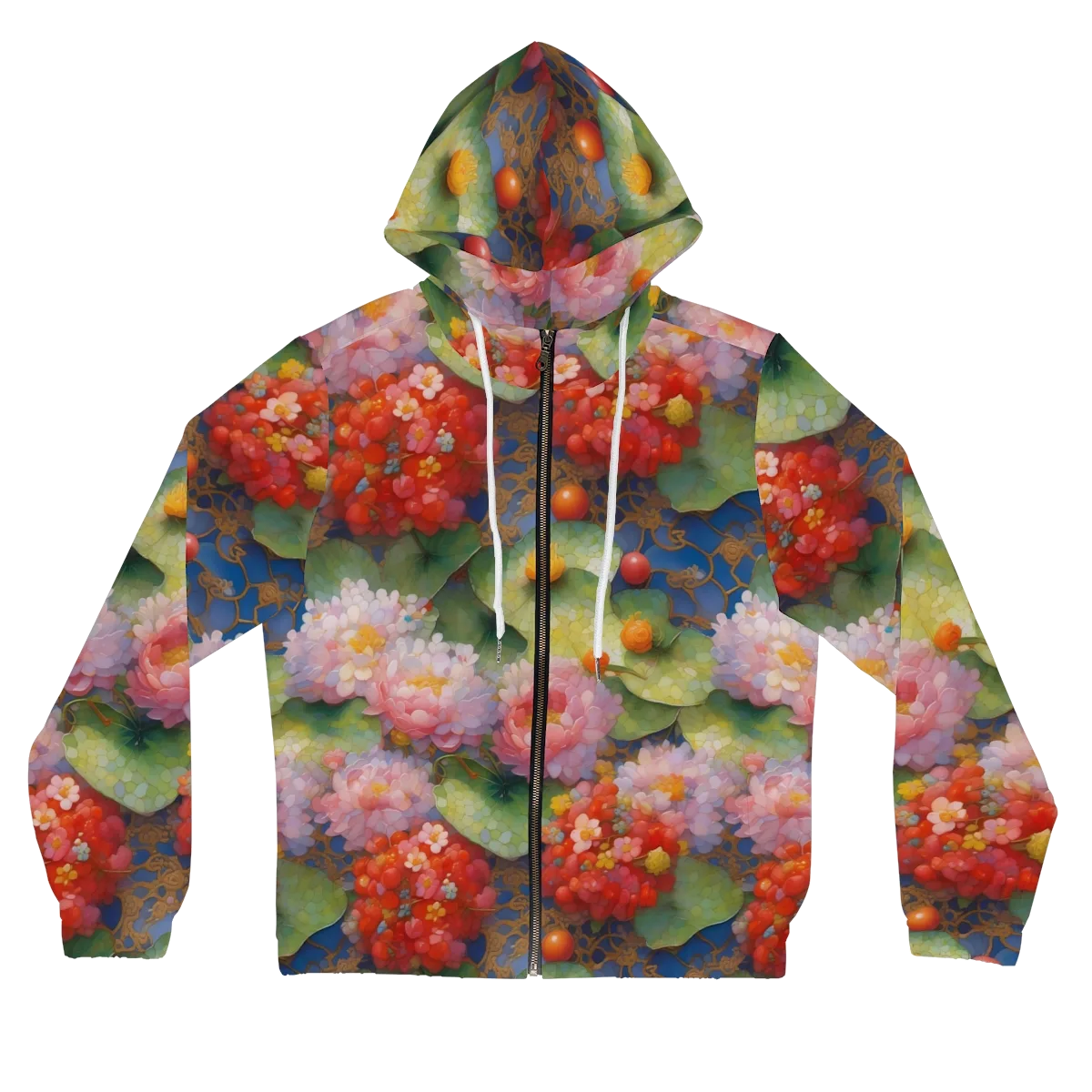 Lotus Royale on Women's Full-Zip Hoodie — Front