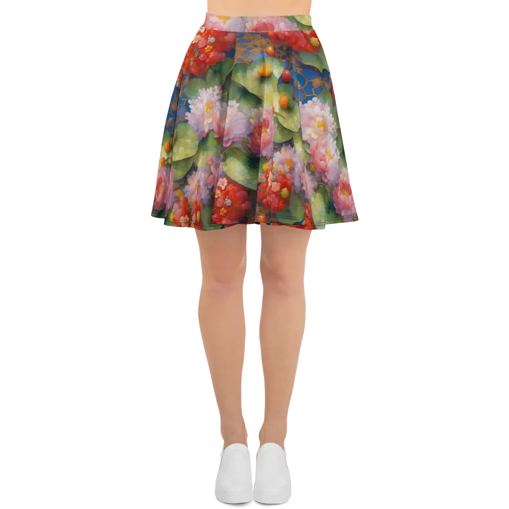 Lotus Royale on Skater Skirt — Front