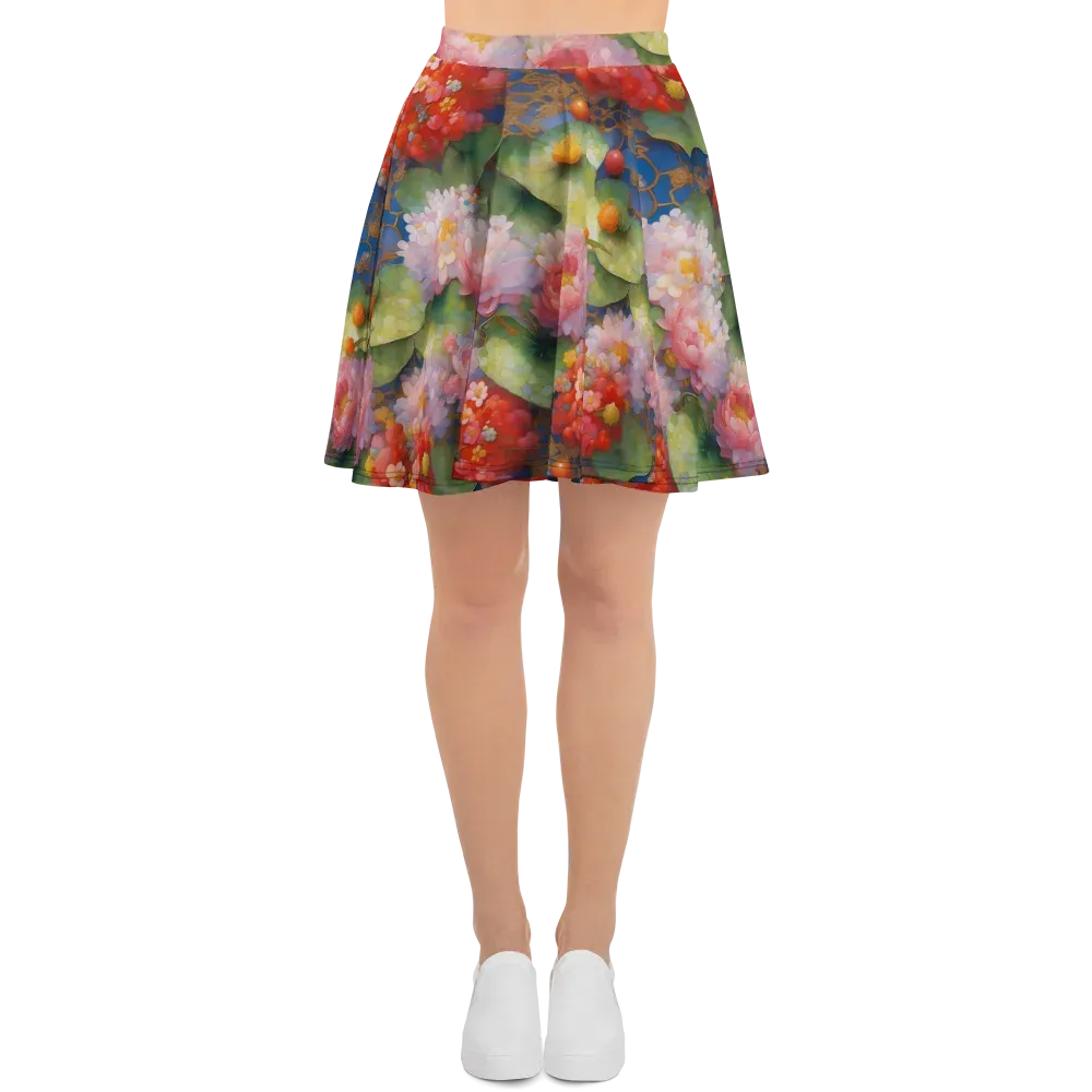 Lotus Royale on Skater Skirt — Front