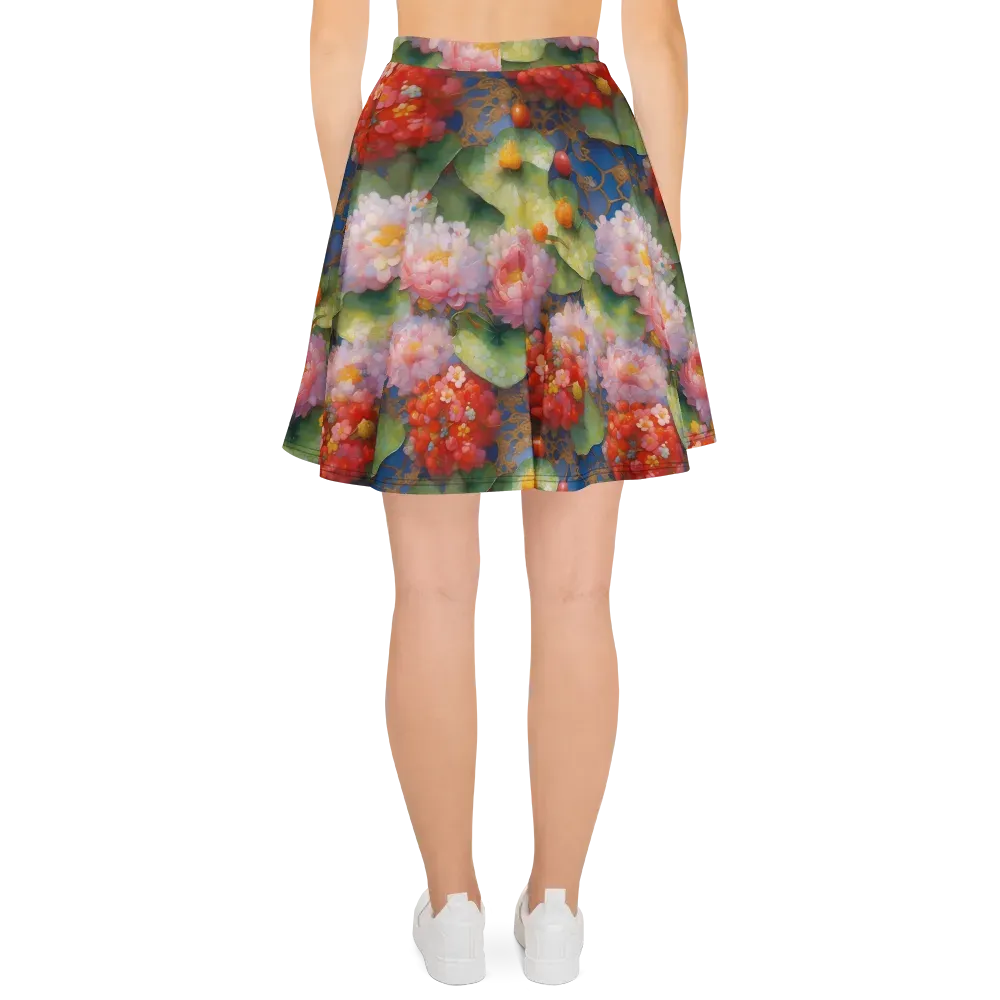 Lotus Royale on Skater Skirt — Back