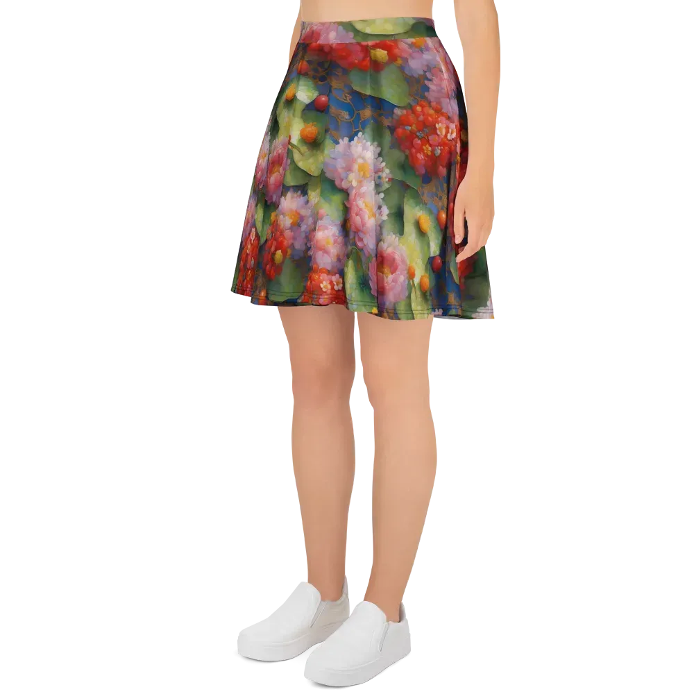 Lotus Royale on Skater Skirt — Left