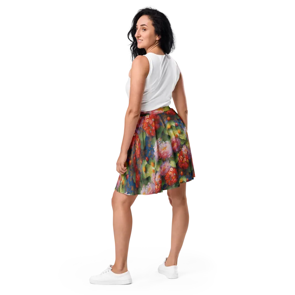 Lotus Royale on Skater Skirt — Back