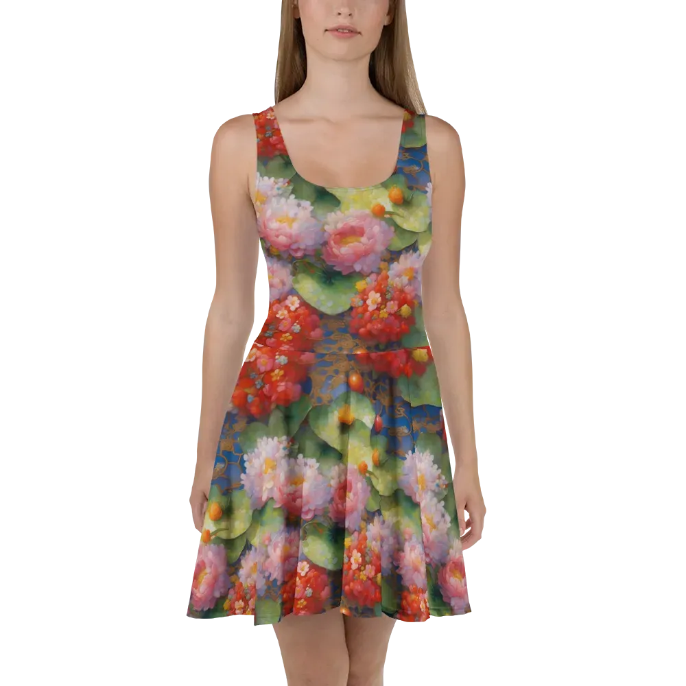 Lotus Royale on Skater Dress — Front