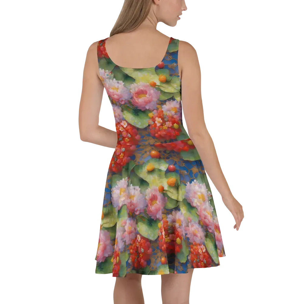 Lotus Royale on Skater Dress — Back