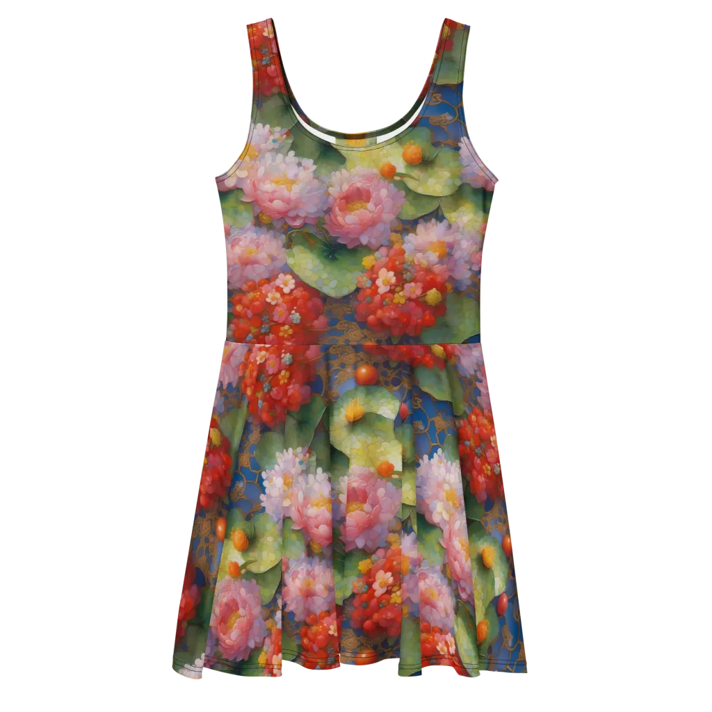 Lotus Royale on Skater Dress — Front