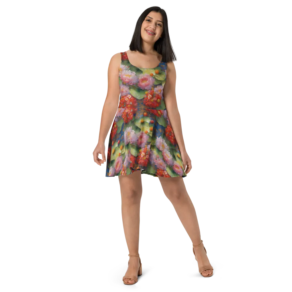 Lotus Royale on Skater Dress — Front