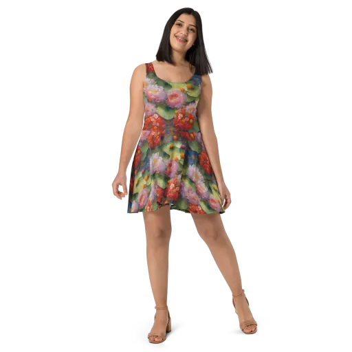 Lotus Royale on a Skater Dress