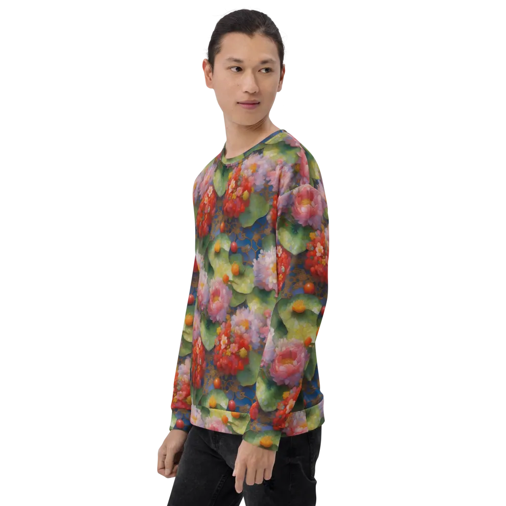 Lotus Royale on Sweatshirt — Left Front