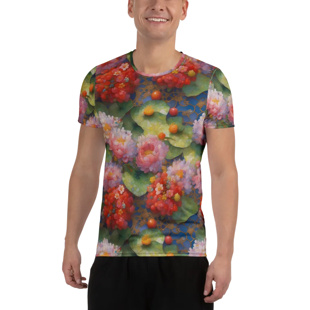 Lotus Royale on Men's Athletic T-Shirt — Front