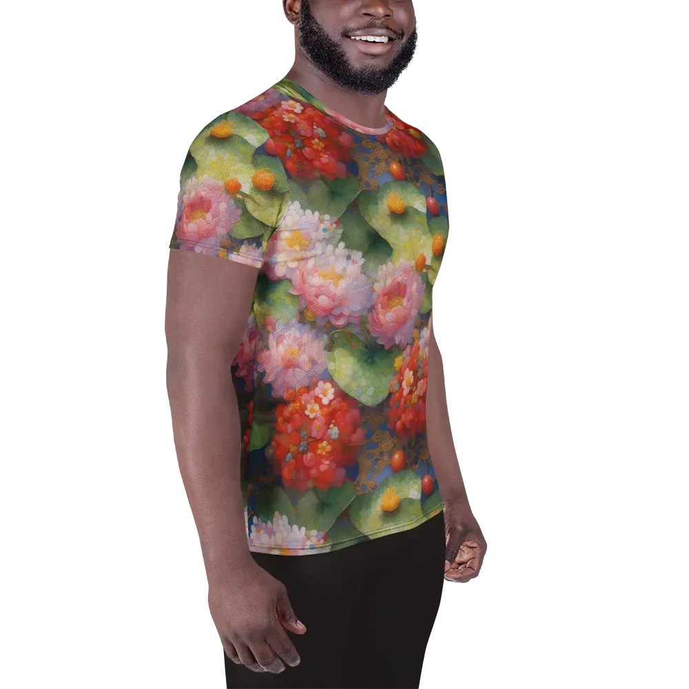 Lotus Royale on Men's Athletic T-Shirt — Right