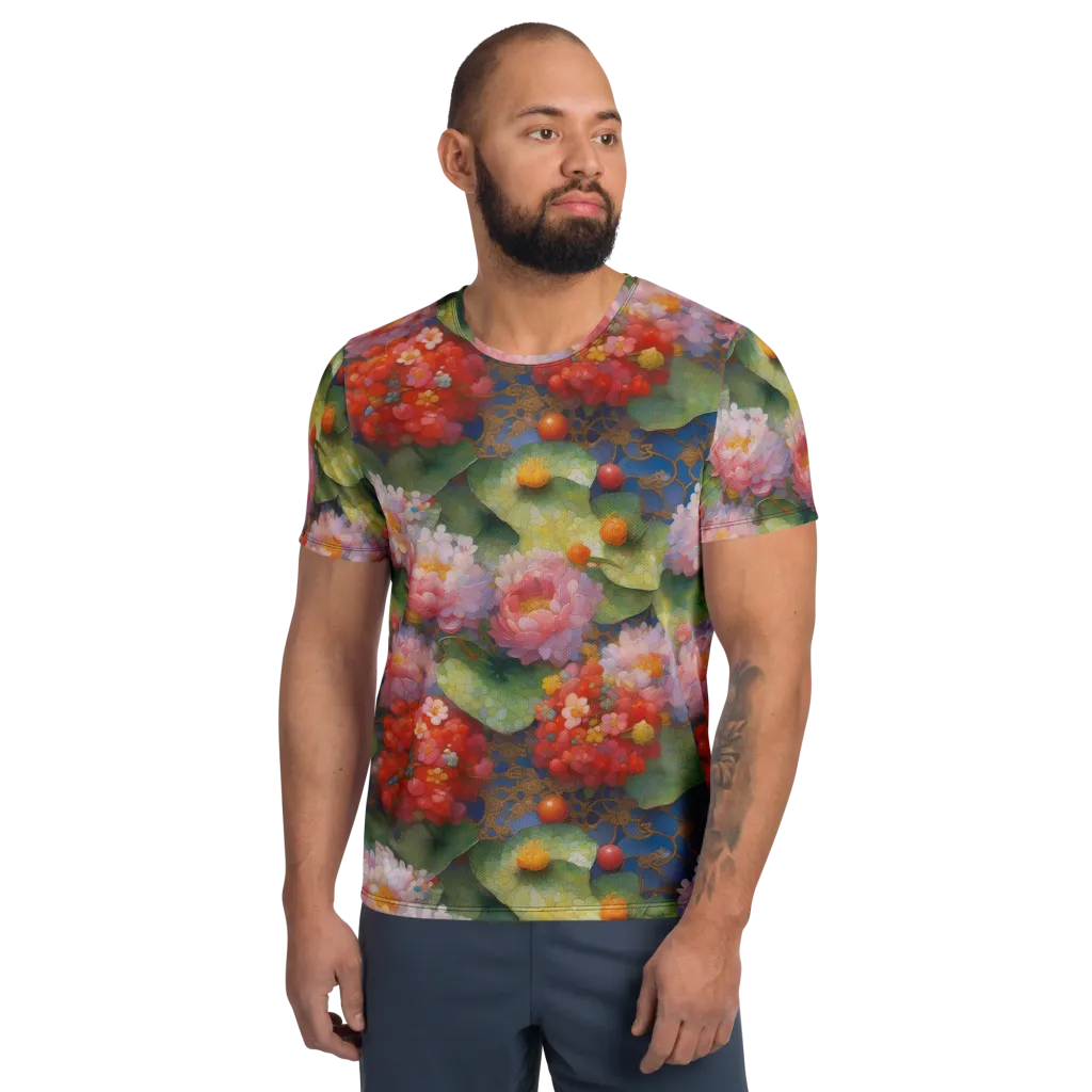 Lotus Royale on Men's Athletic T-Shirt — Front