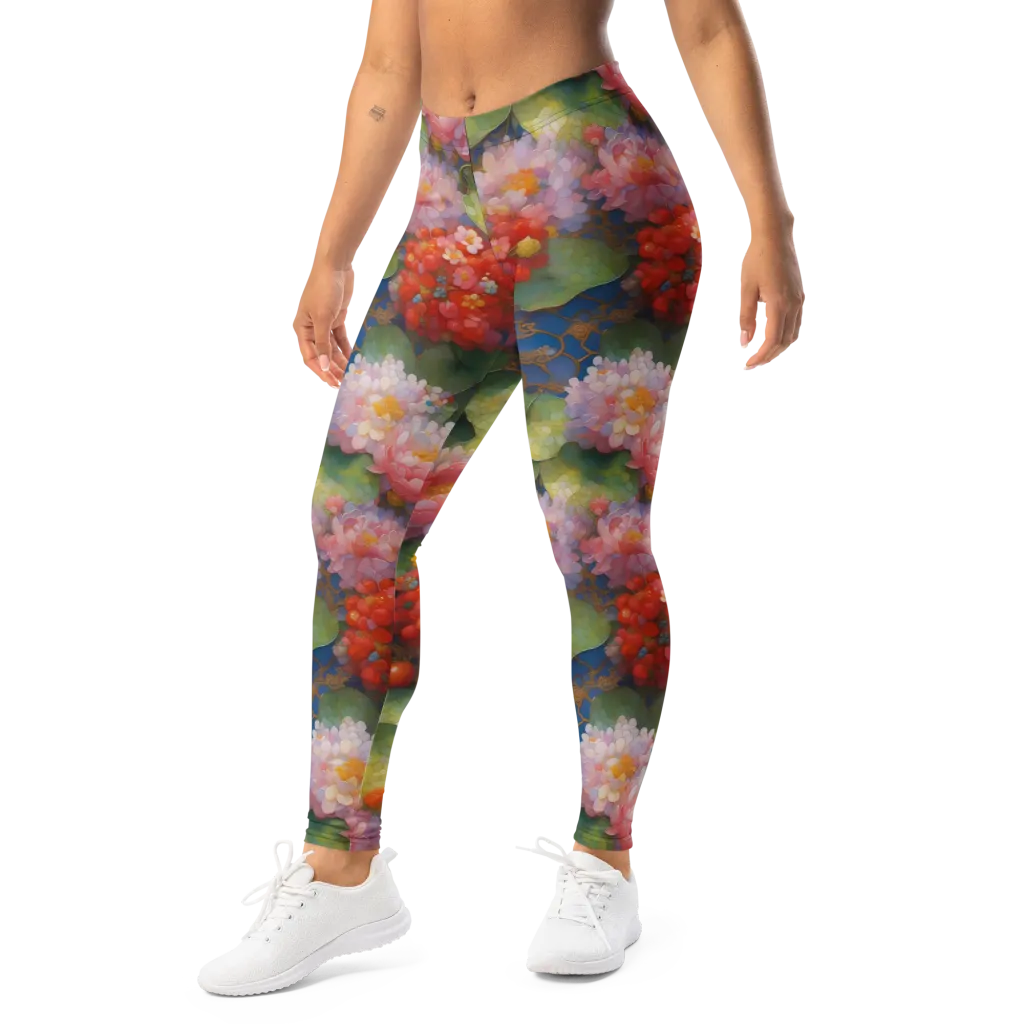 Lotus Royale on Leggings — Left Front