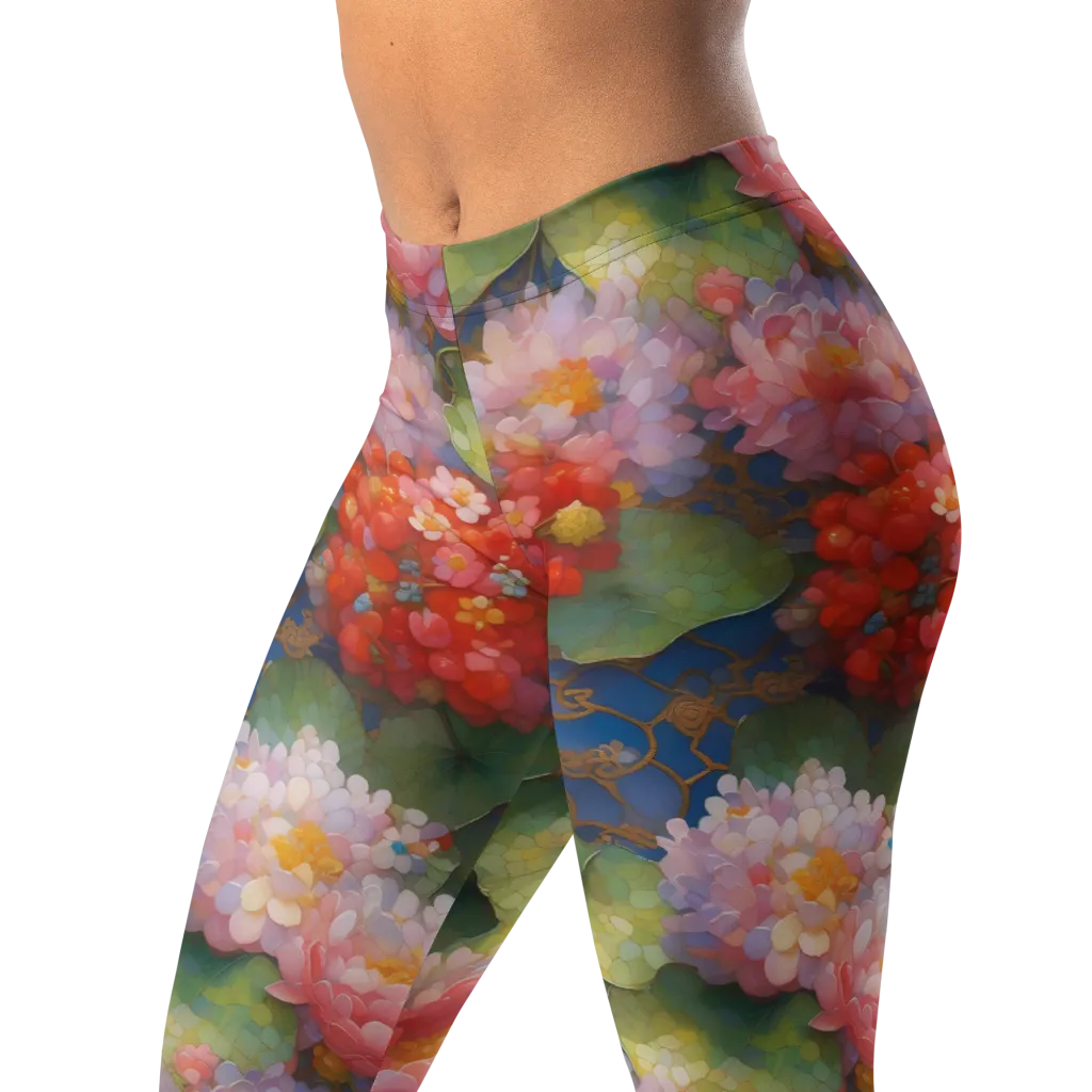 Lotus Royale on Leggings — Left Front