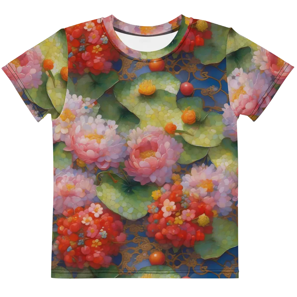 Lotus Royale on Kids Crew Neck T-Shirt — Front