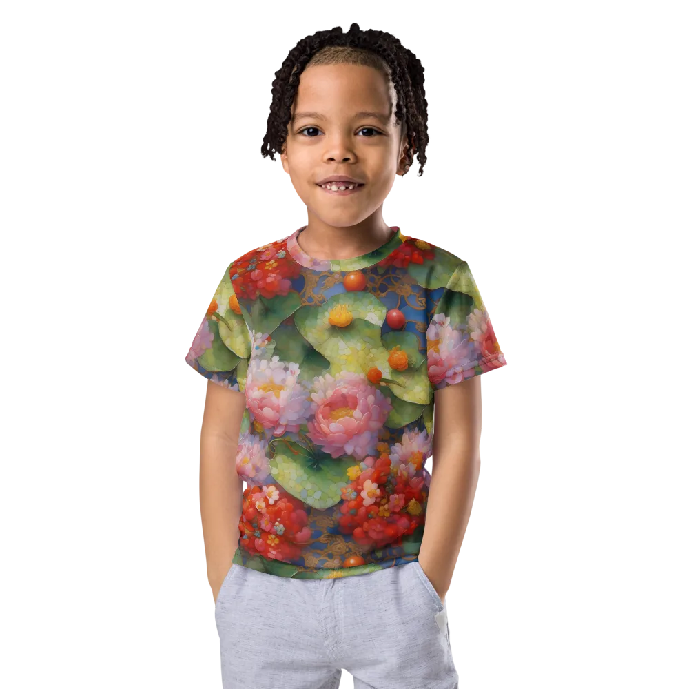 Lotus Royale on Kids Crew Neck T-Shirt — Front