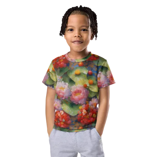 Lotus Royale on a Kids Crew Neck T-Shirt