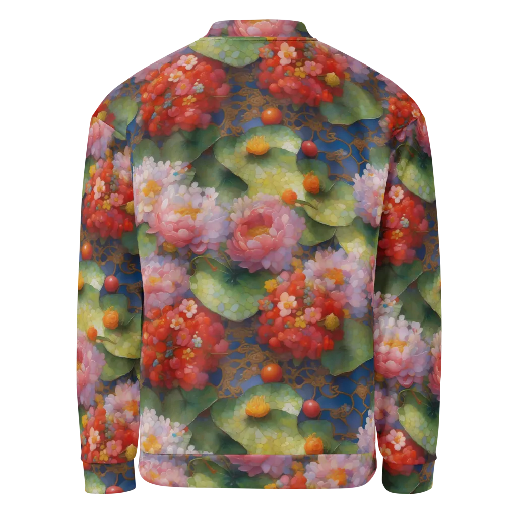 Lotus Royale on Bomber Jacket — Back