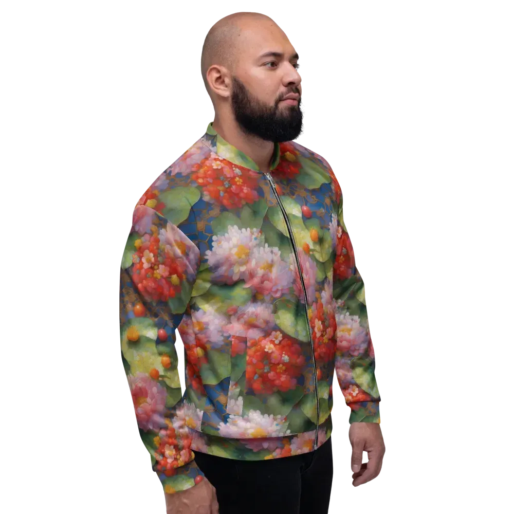 Lotus Royale on Bomber Jacket — Right