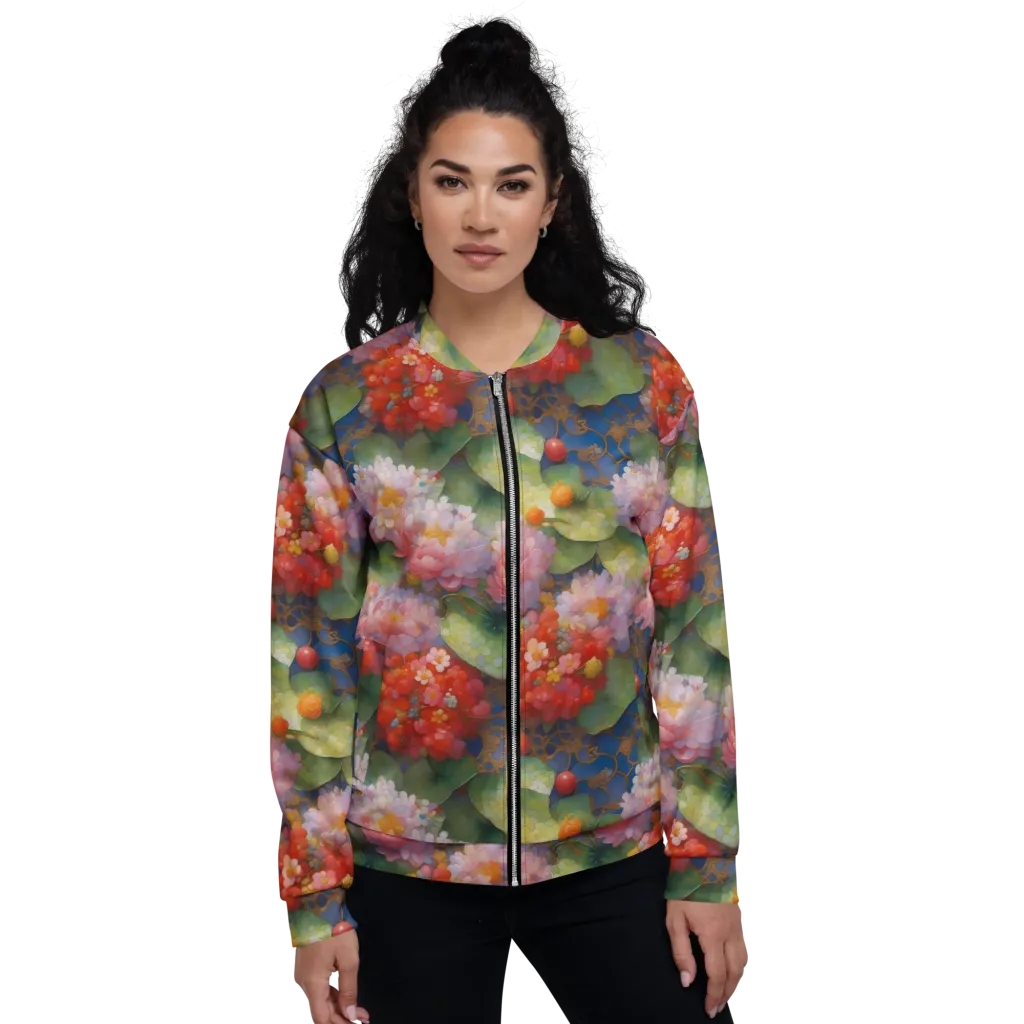 Lotus Royale on Bomber Jacket — Front