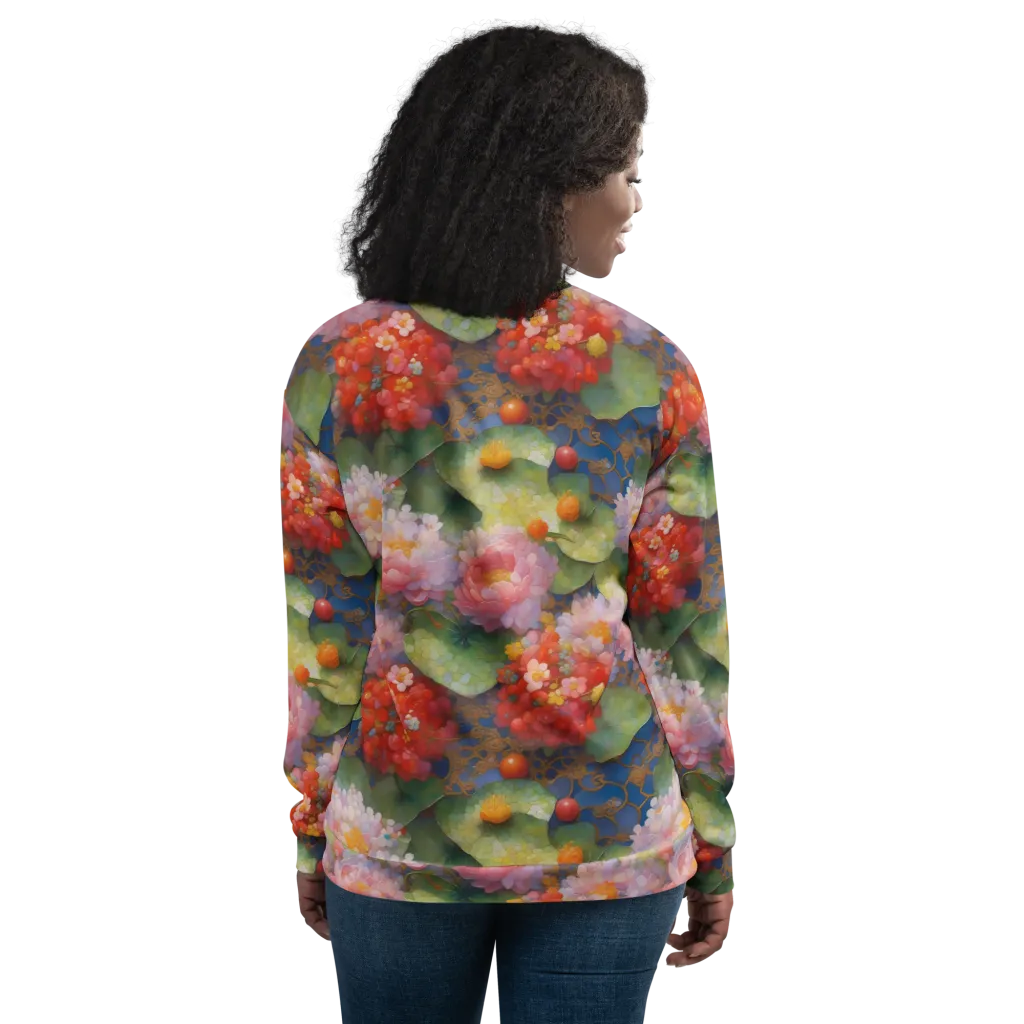 Lotus Royale on Bomber Jacket — Back