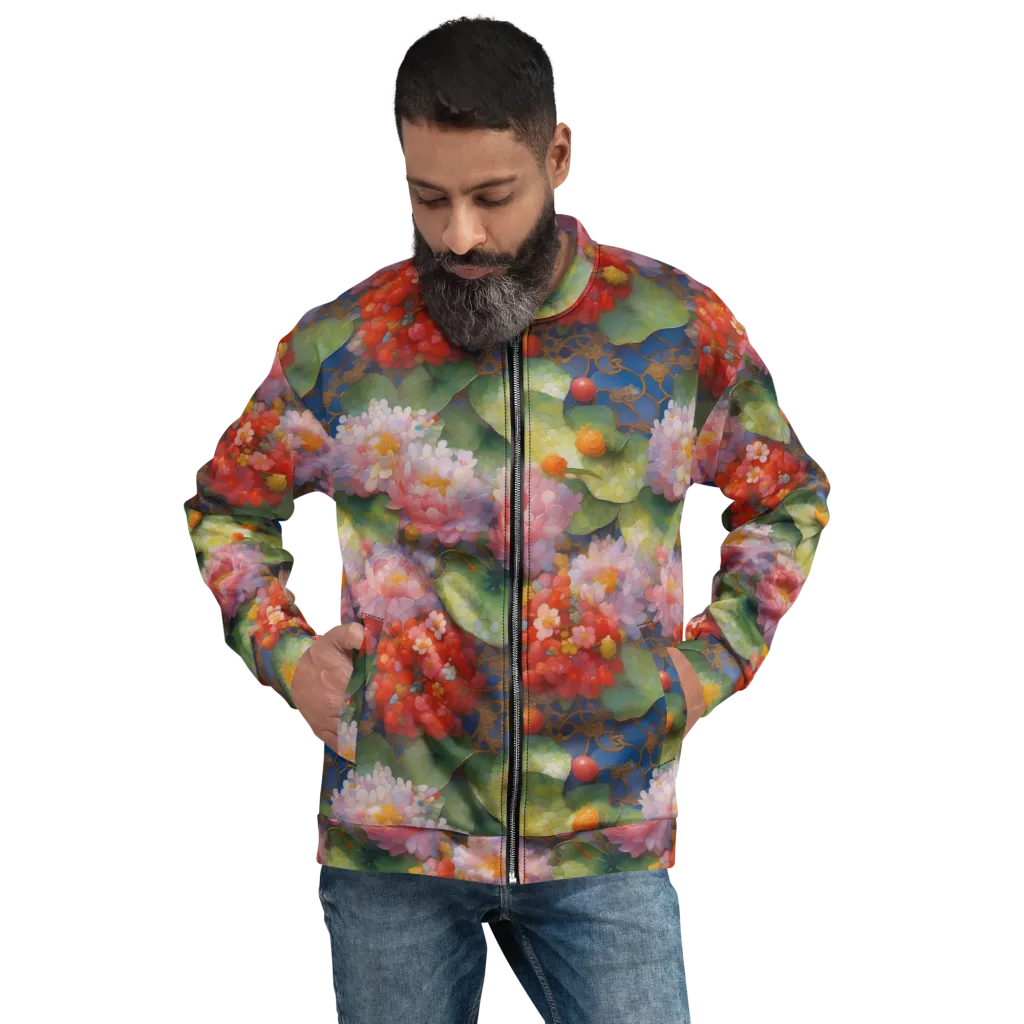 Lotus Royale on Bomber Jacket — Front