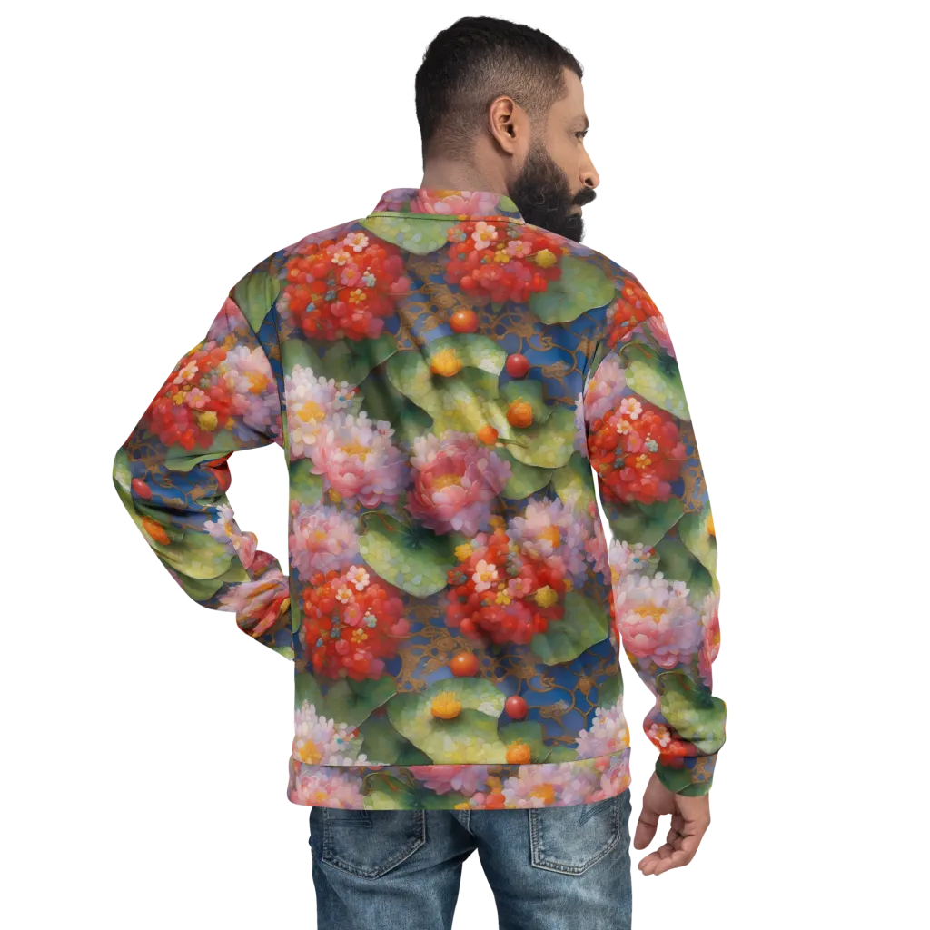 Lotus Royale on Bomber Jacket — Back