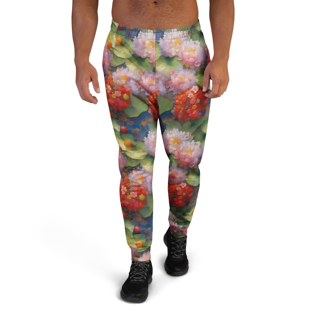 Lotus Royale on Men's Joggers — Front