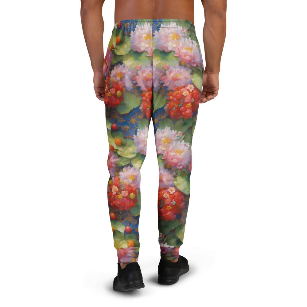 Lotus Royale on Men's Joggers — Back
