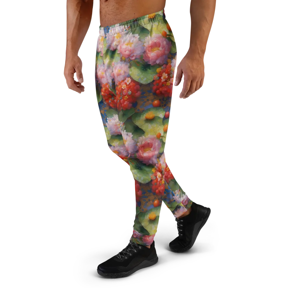 Lotus Royale on Men's Joggers — Left