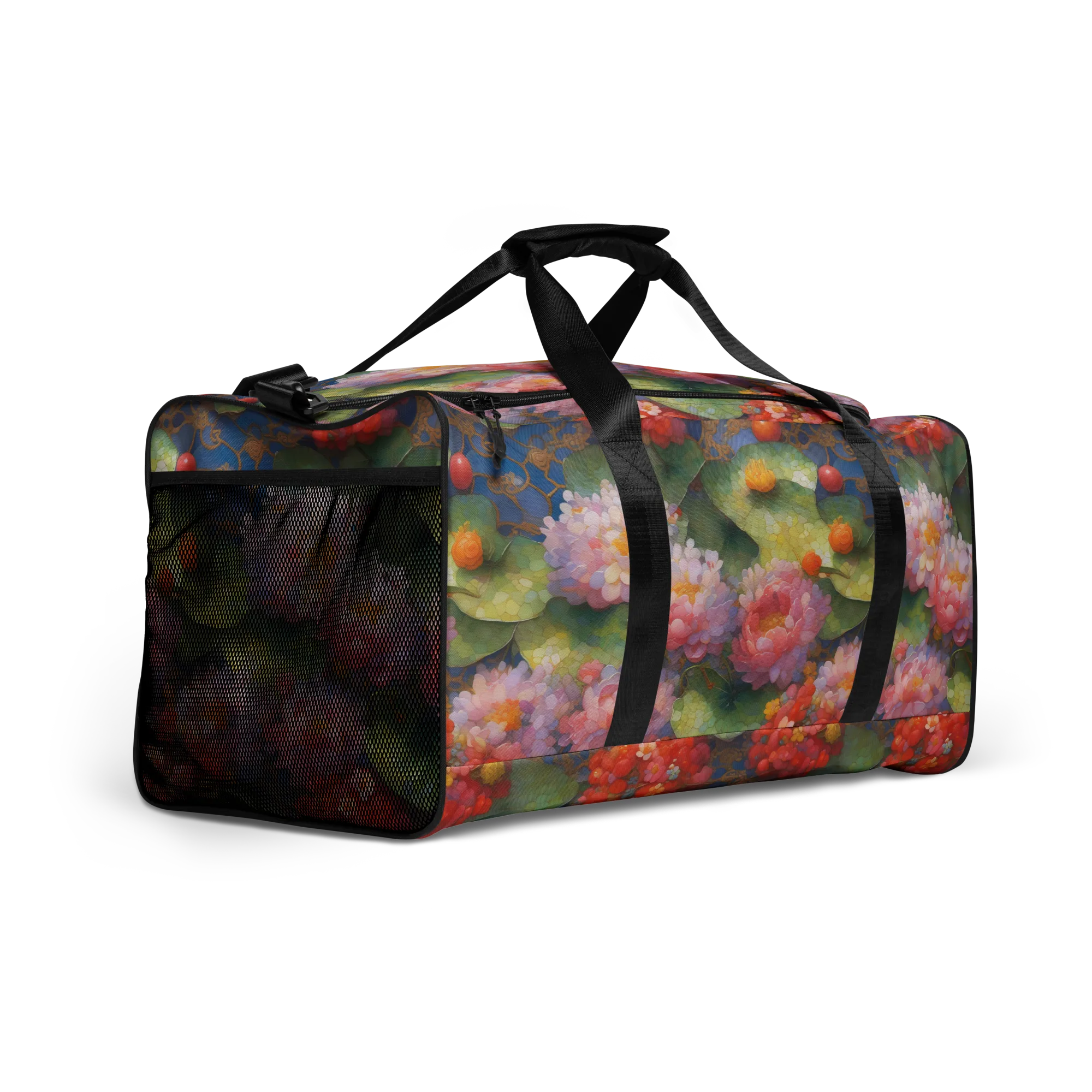 Lotus Royale on Duffle Bag — Right Front