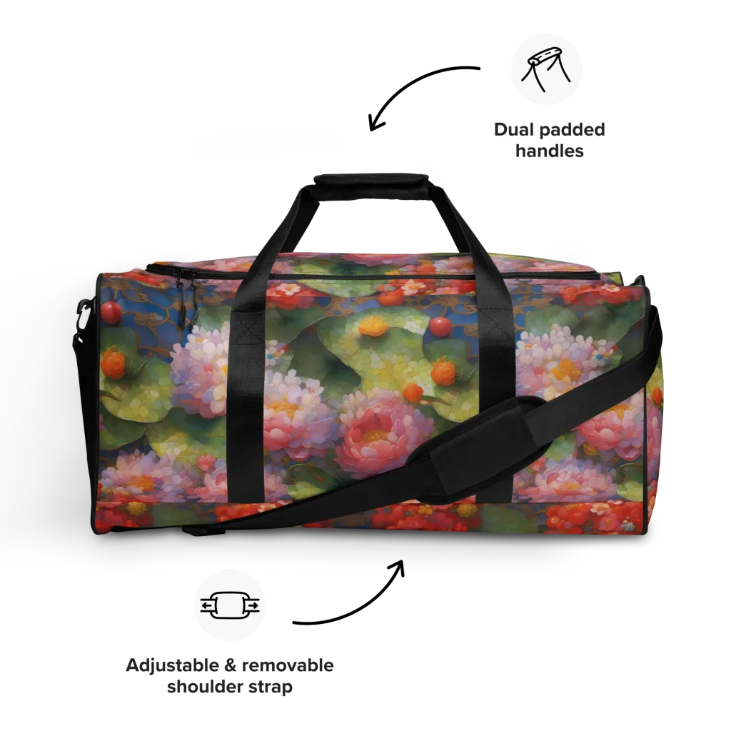 Lotus Royale on Duffle Bag — Front