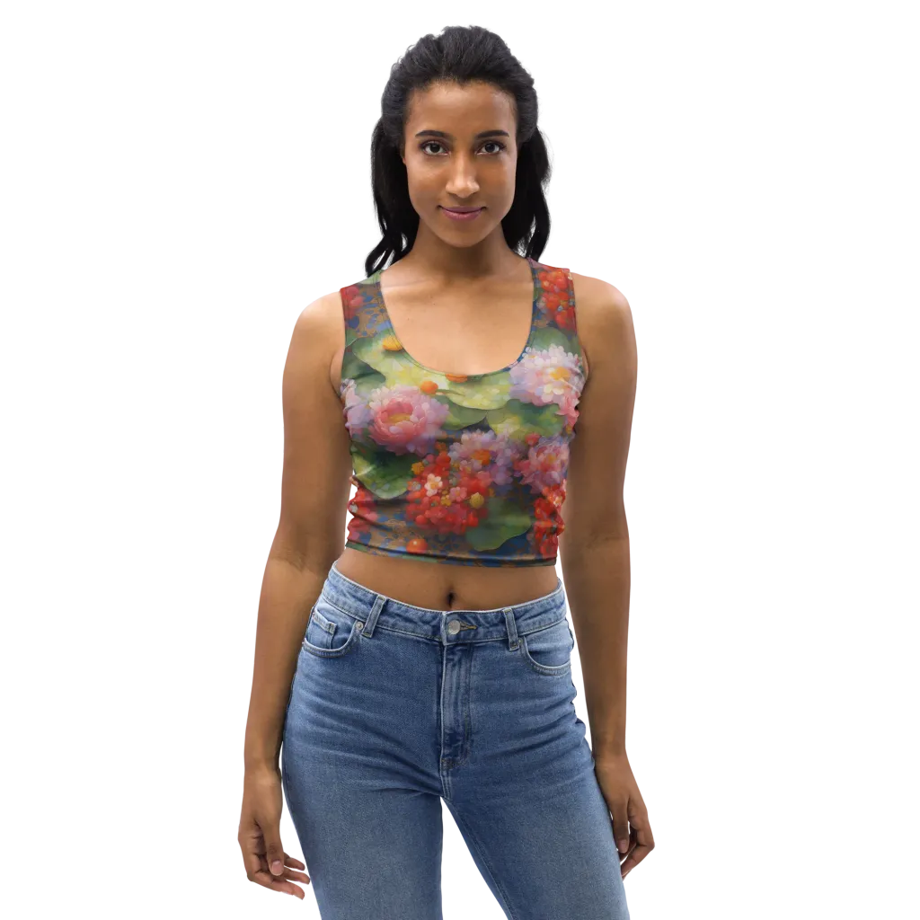 Lotus Royale on Crop Top — Front