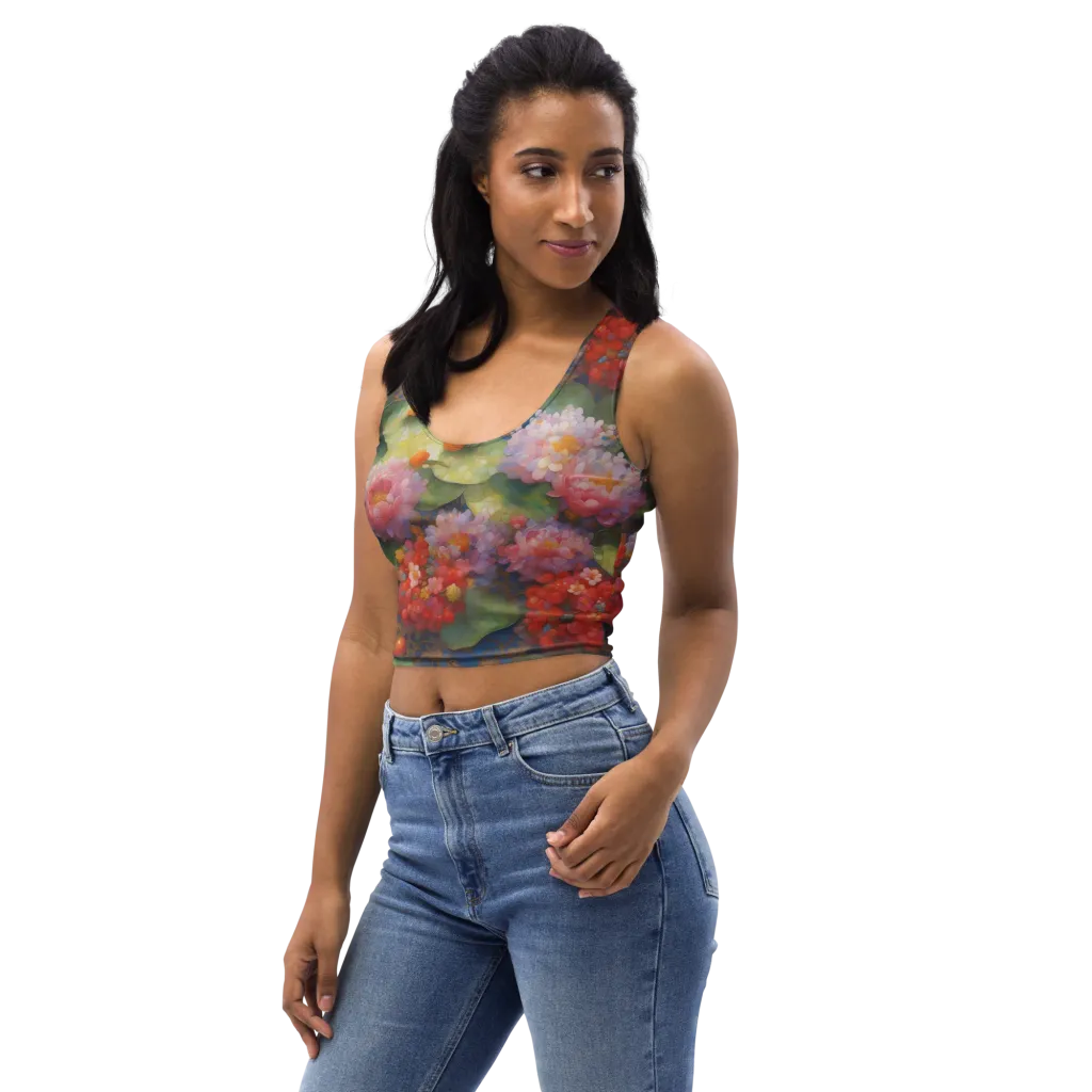 Lotus Royale on Crop Top — Left Front