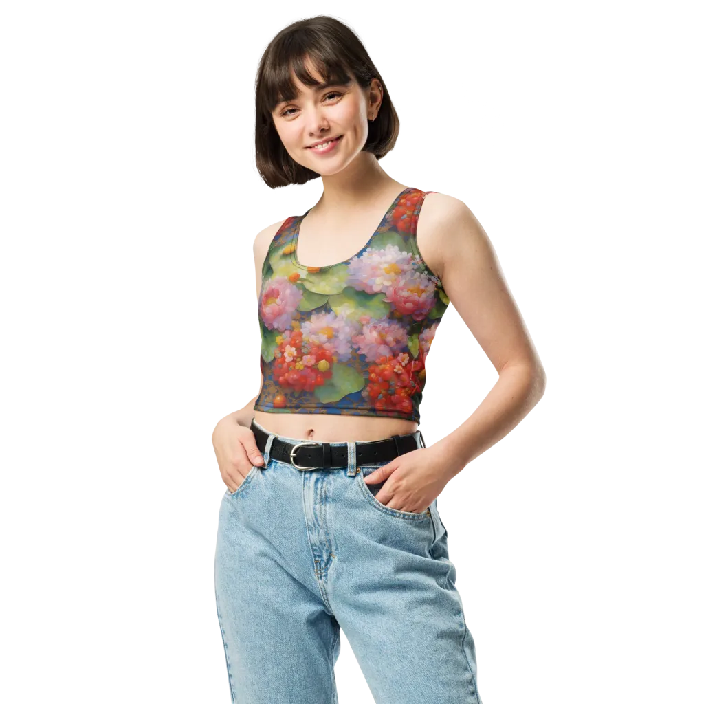 Lotus Royale on Crop Top — Front