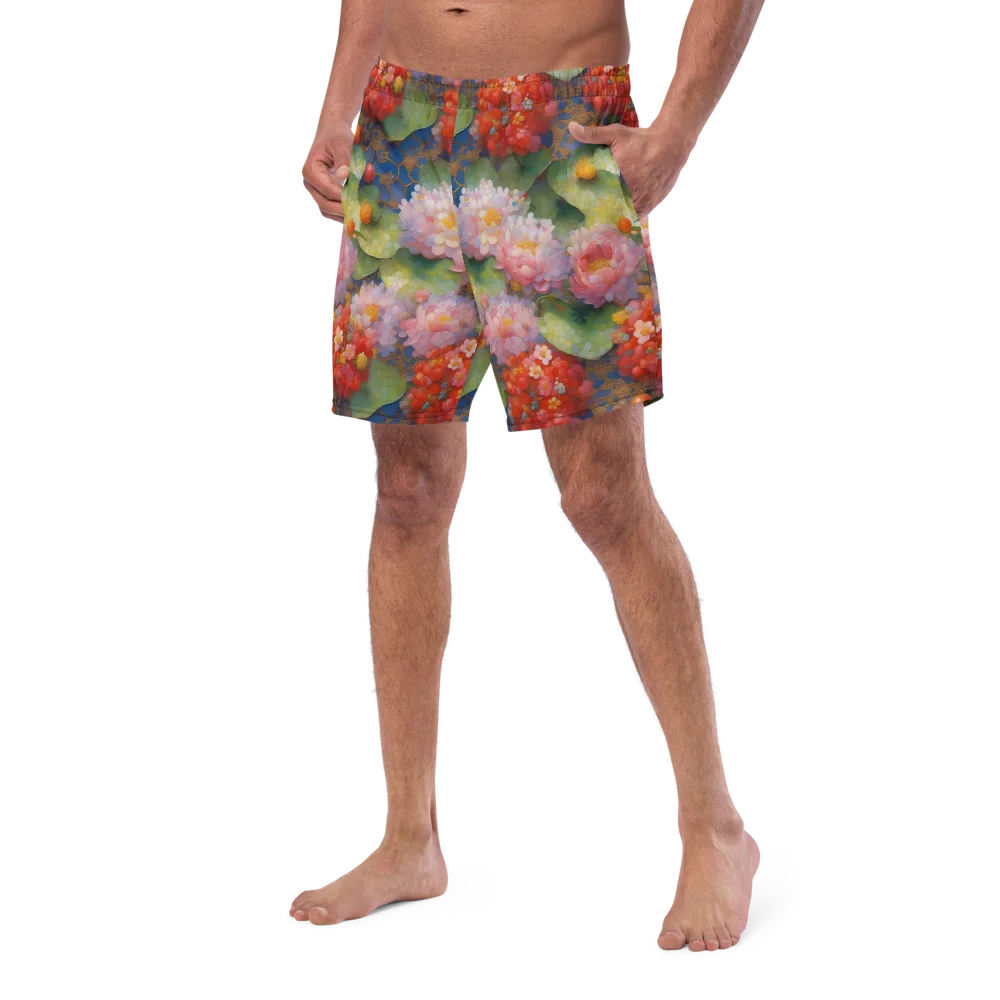 Lotus Royale on Swim Trunks — Left Front