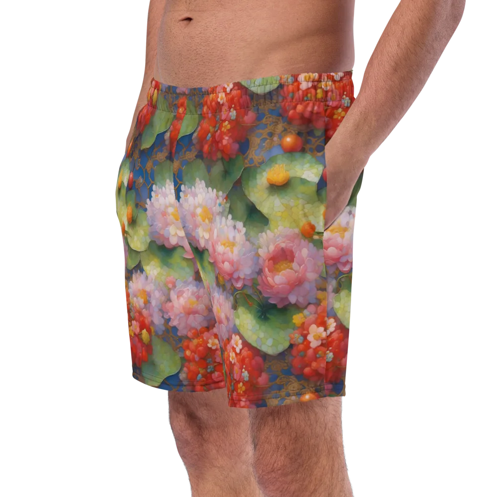 Lotus Royale on Swim Trunks — Left Front