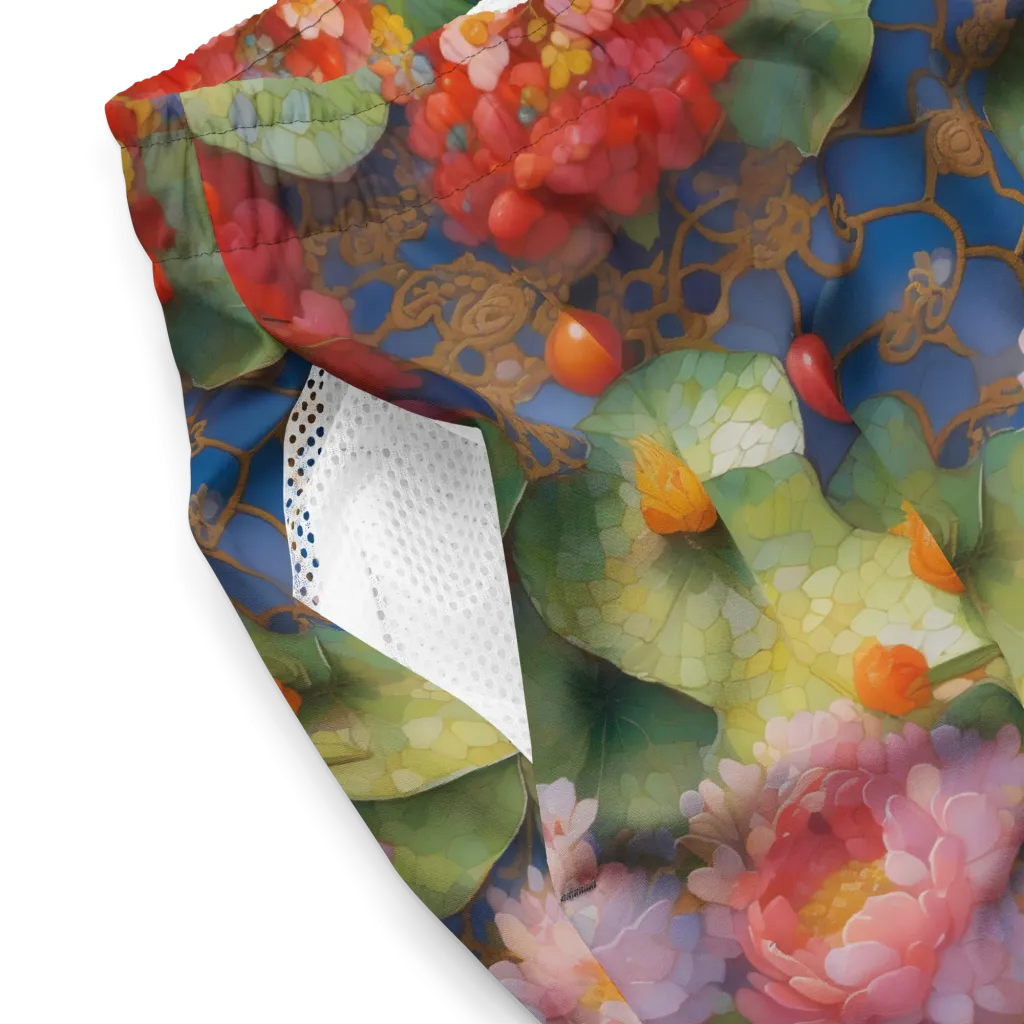 Lotus Royale on Swim Trunks — Product details 2