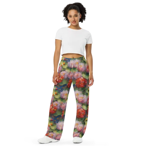 Lotus Royale on a Wide-Leg Pants