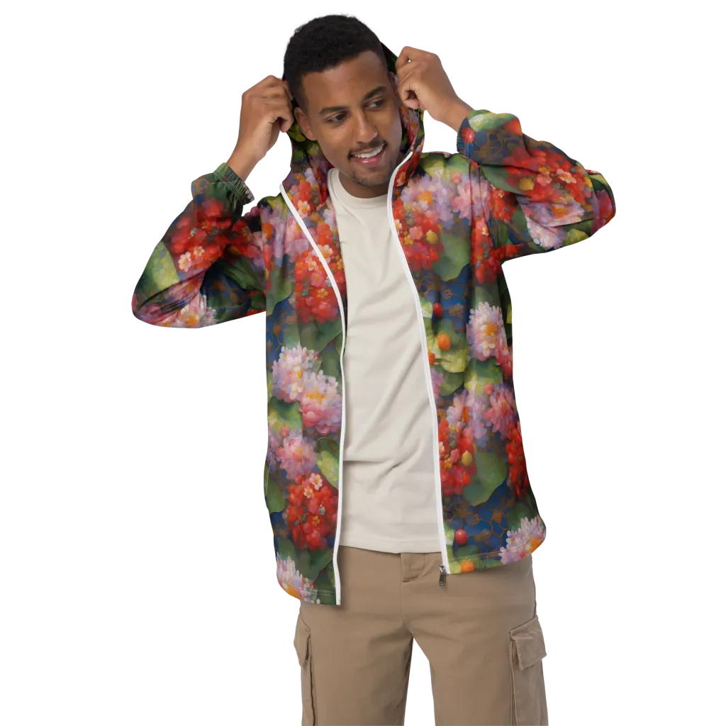 Lotus Royale on Men's Windbreaker — Front