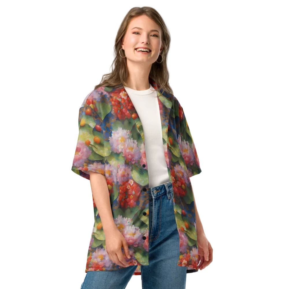 Lotus Royale on Button Shirt — Front