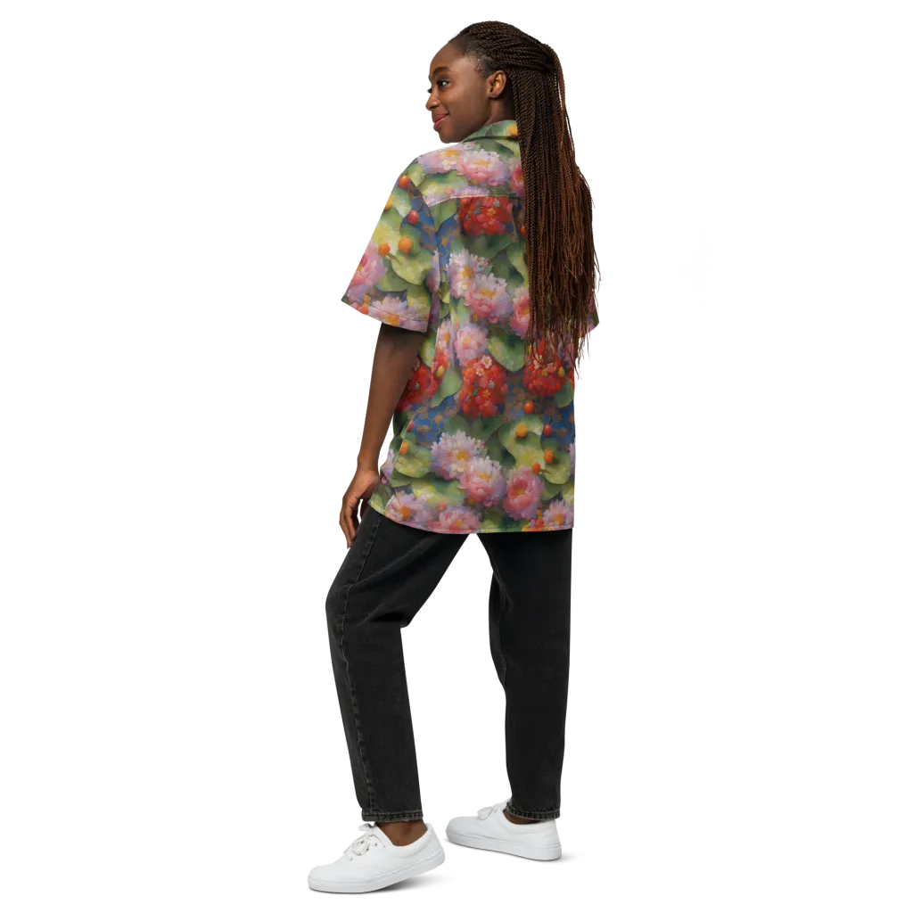 Lotus Royale on Button Shirt — Back
