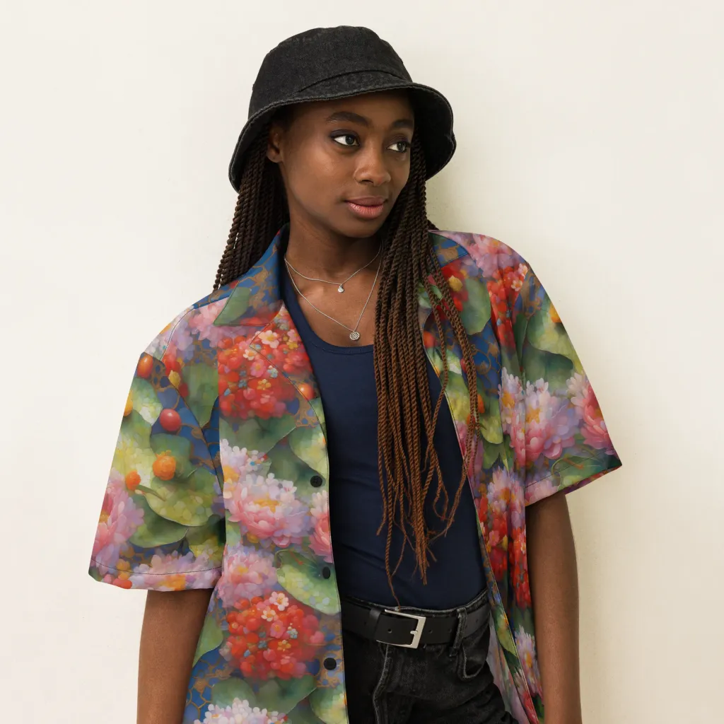 Lotus Royale on Button Shirt — Right Front